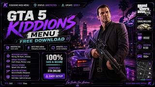 FREE GTA 5 Kiddions Mod Menu 2026 | 🚁 Money Drop + God Mode + Vehicle Spawn + Teleport | Undetected!