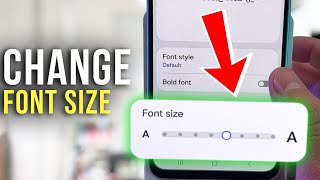 How to Change Font Size on Your Samsung Galaxy A26 - Easy Tutorial