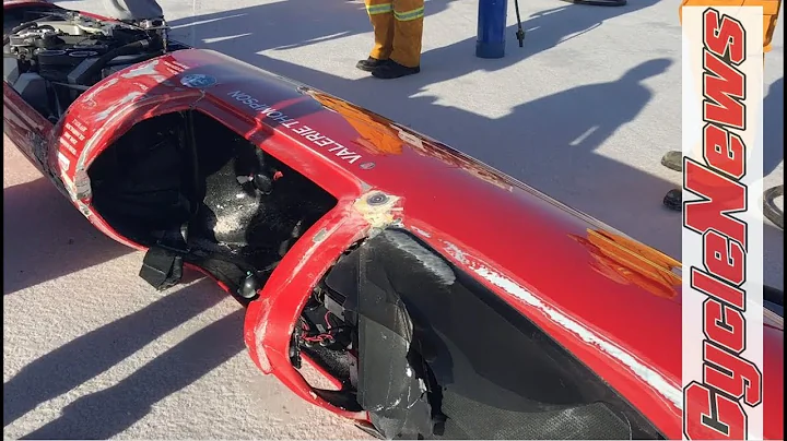 Valerie Thompson Team 7 Racing 343.7 mph Crash - C...