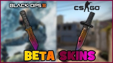 BLACK OPS III BETA SKINS TUTORIAL! (BAYONET FADE, COTTON CANDY, MTN DEW)