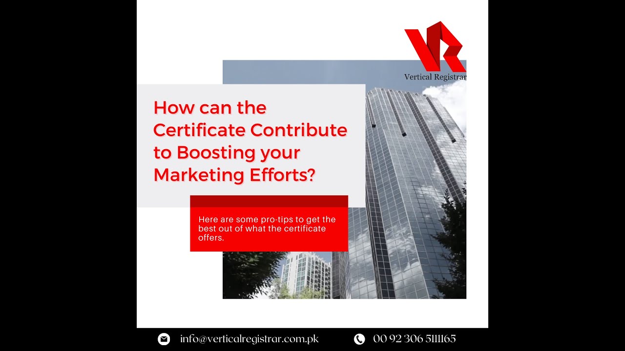 How can an ISO Certificate contribute to boosting your marketing efforts? | Vertical Registrar