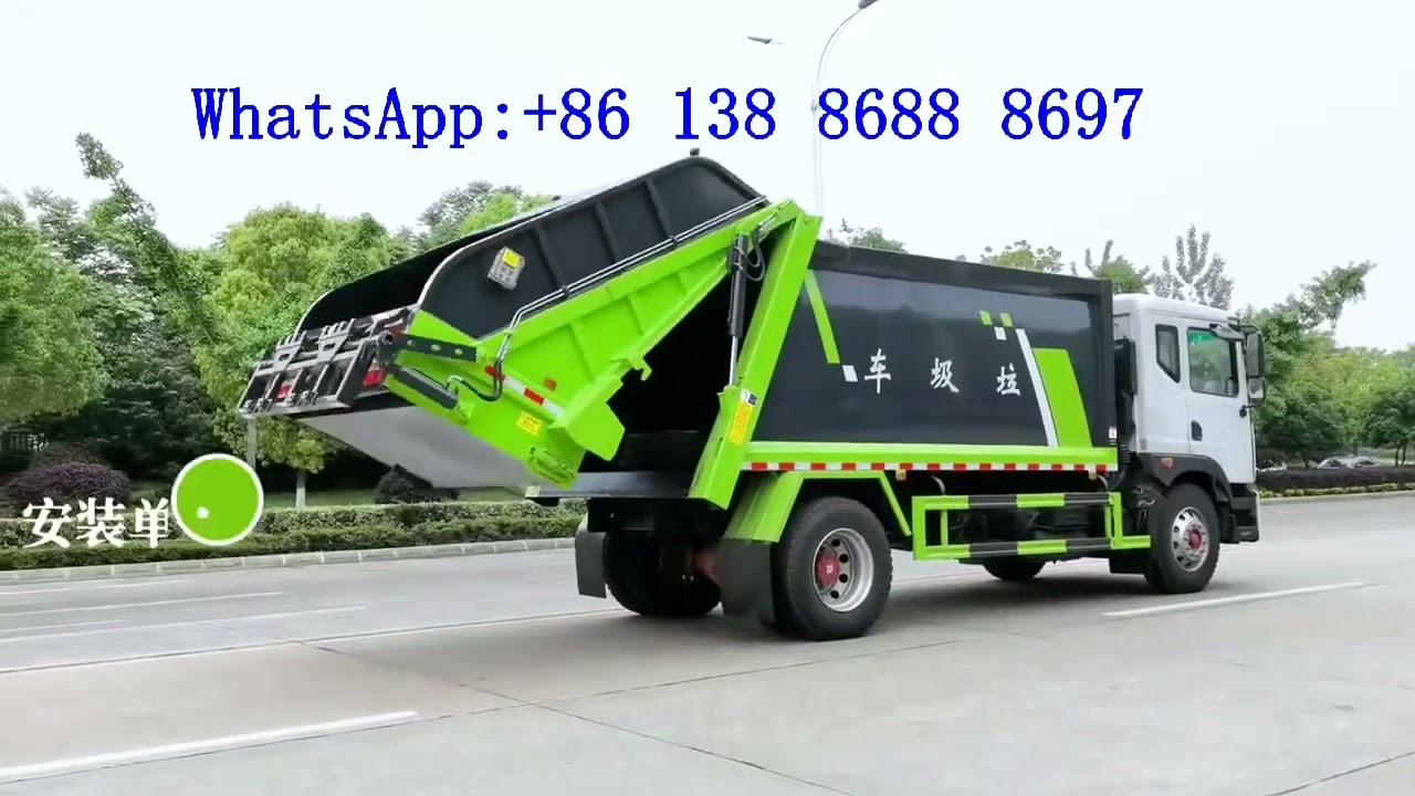 Light 4X2 Dongfeng 8tons Compression Compactor Garbage Truck