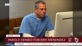 Erik Menendez denied parole at long-awaited hearing