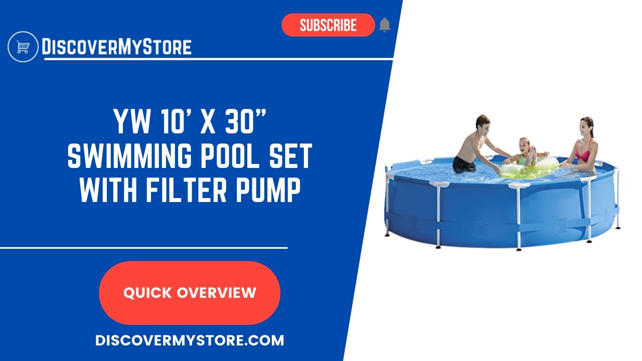 YW 10' x 30" Swimming Pool Set with Filter Pump