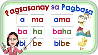 Filipino Reading Lesson Part 2  | Matutong bumasa | Pagbasa ng salitang may dalawang pantig