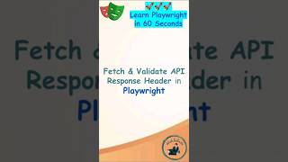 Playwright Tutorial | Fetch and Validate API Response headers in Playwright #playwright  #shorts