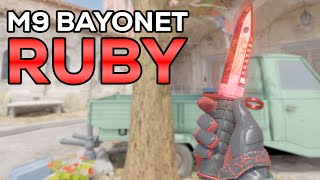 ★ CS2 M9 Bayonet Ruby Doppler (FACTORY NEW) | CS2 Knife Gameplay