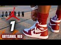 Worth a 2nd look jordan 1 artisanal red team red detailed review  on feet w lace swaps