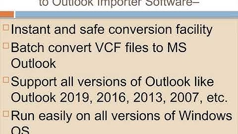 vCard to Outlook Importer