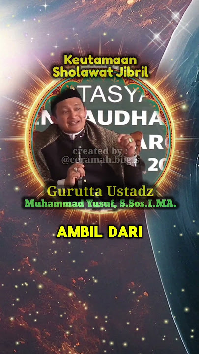 Sholawat Jibril Bugis Lecture by Gurutta Ustadz Muhammad Yusuf, S.Sos.I.