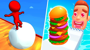 Sandwich Runner Vs Snow Race 3D - All Level Gameplay Android,iOS - NEW UPDATE M1