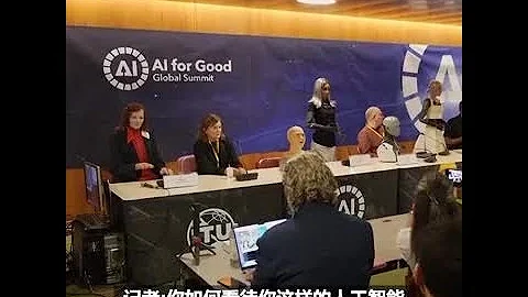 人工智能机器人在记者会上接受提问 - 天天要闻