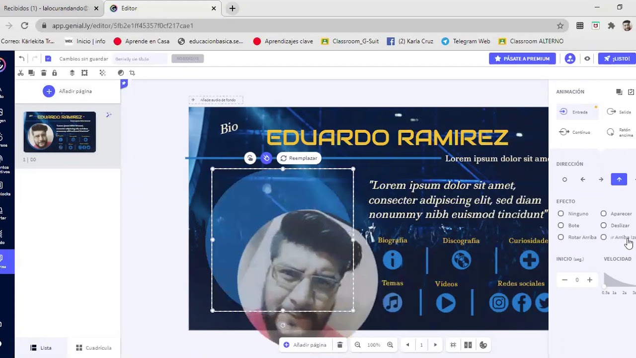1 PASOS PARA INFOGRAFIA EN GENIALLY TICS TÉCNICA 23 - YouTube