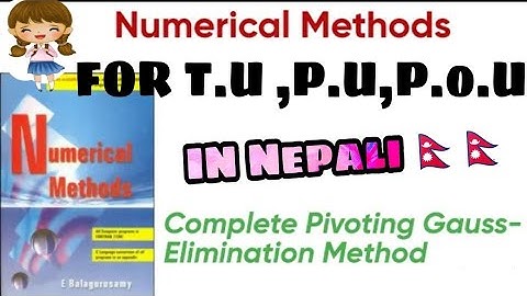 GUASS - ELIMINATION ( By Complete Pivoting 😃) Full concept In Nepali @jkengineeringfunda9233