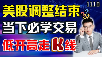 神针探底，美股调整结束啦？当下必学模型，手中股票低开高走怎么办？NVDA PLTR TEM