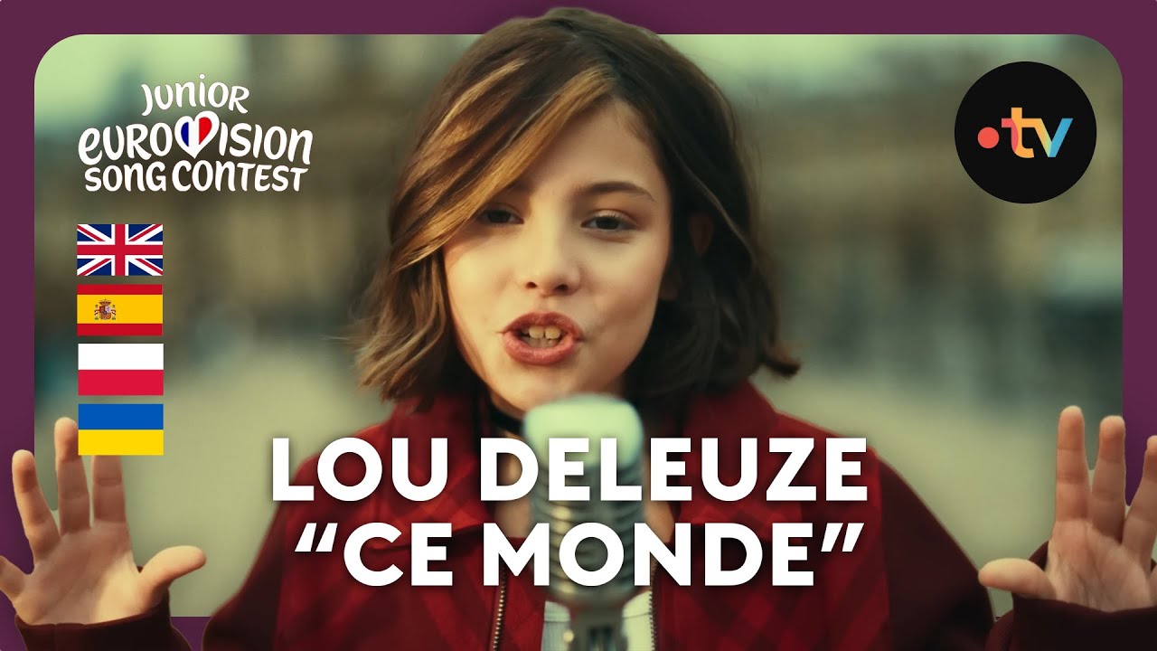 🏆 Gagnante Eurovision Junior ! 🌹🌹 Lou Deleuze - Ce monde {vidéo officielle 4K} | 🇫🇷 France