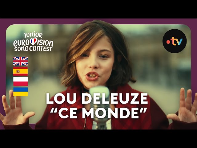 🏆 Gagnante Eurovision Junior ! 🌹🌹 Lou Deleuze - Ce monde {vidéo officielle 4K} | 🇫🇷 France
