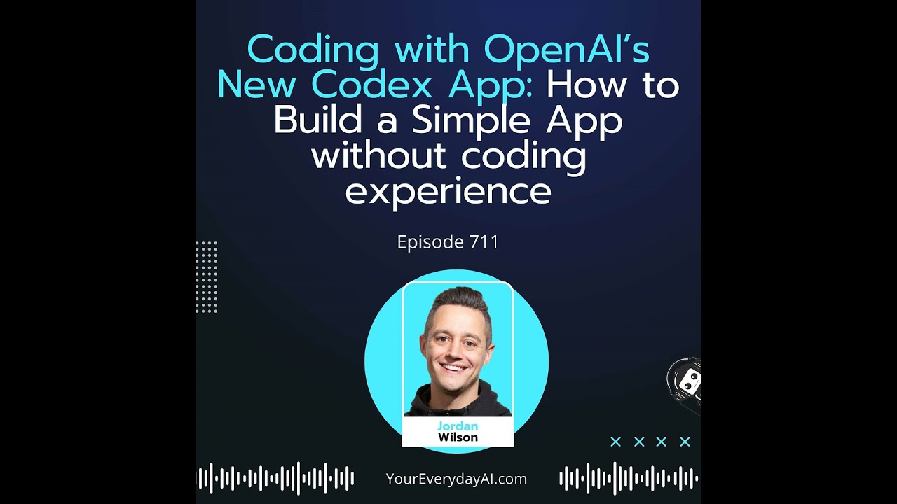 Ep 711: Coding with OpenAI’s New Codex App: How to Build a Simple App without coding experience
