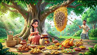 Miniature Doll Mive Honey Chicken Bbq Cooking Asmr Indian Village Mini Kitchen Story