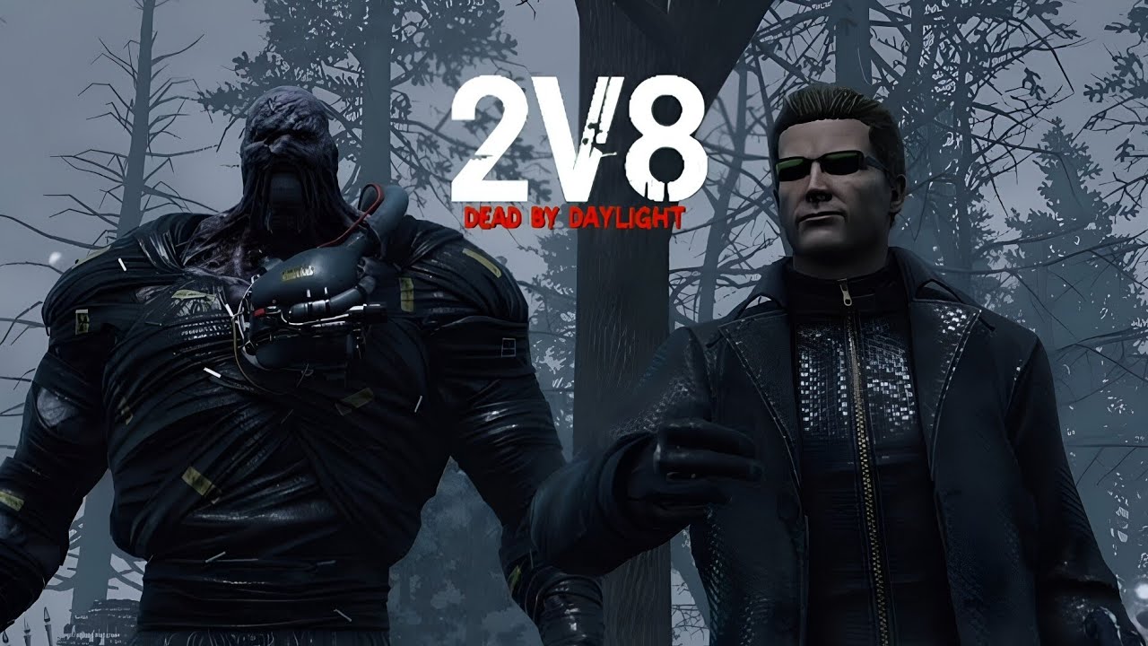 "Dead by Daylight 2vs8 Mod | Nemesis & Wesker Hunt Together!"(No Commentray)