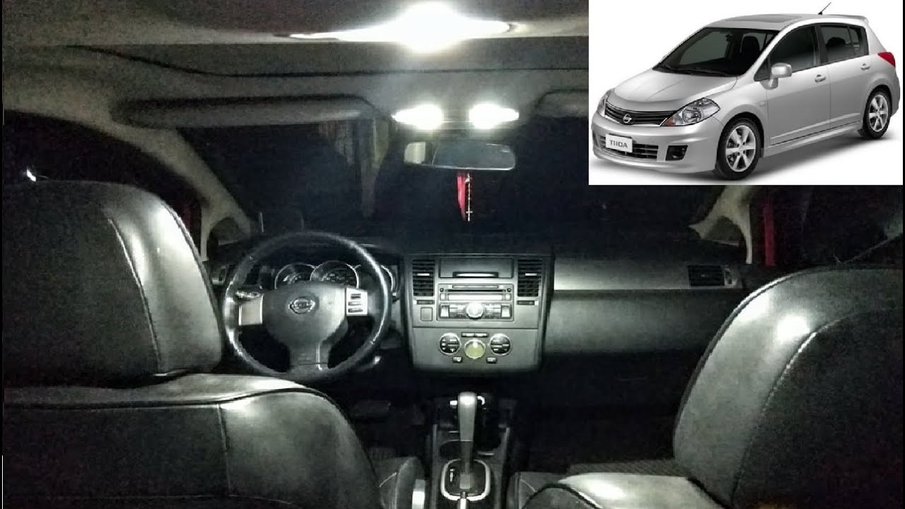 Instalando LEDs no Nissan Tiida + Acendimento das luzes dianteiras ao abrir as portas.
