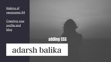 Making of neogCamp #5.1: Adding CSS to your portfolio