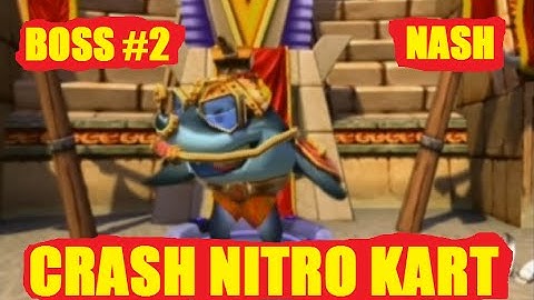Crash Nitro Kart Walkthrough NASH BOSS RACE PS2 Gameplay #8