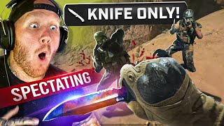 SPECATING BEST KNIFE ONLY PLAYER IN WARZONE