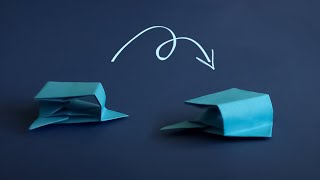 Прыгающий Дельфин Оригами • Как сделать игрушку дельфина из бумаги без клея •Jumping Dolphin Origami
