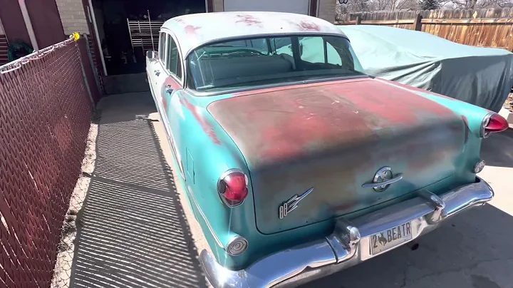 1955 Oldsmobile 88 at Munster Motors Rod Shop