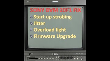 Sony BVM 20F1 Recap and Upgrade AKA Sony BVM 20F1U