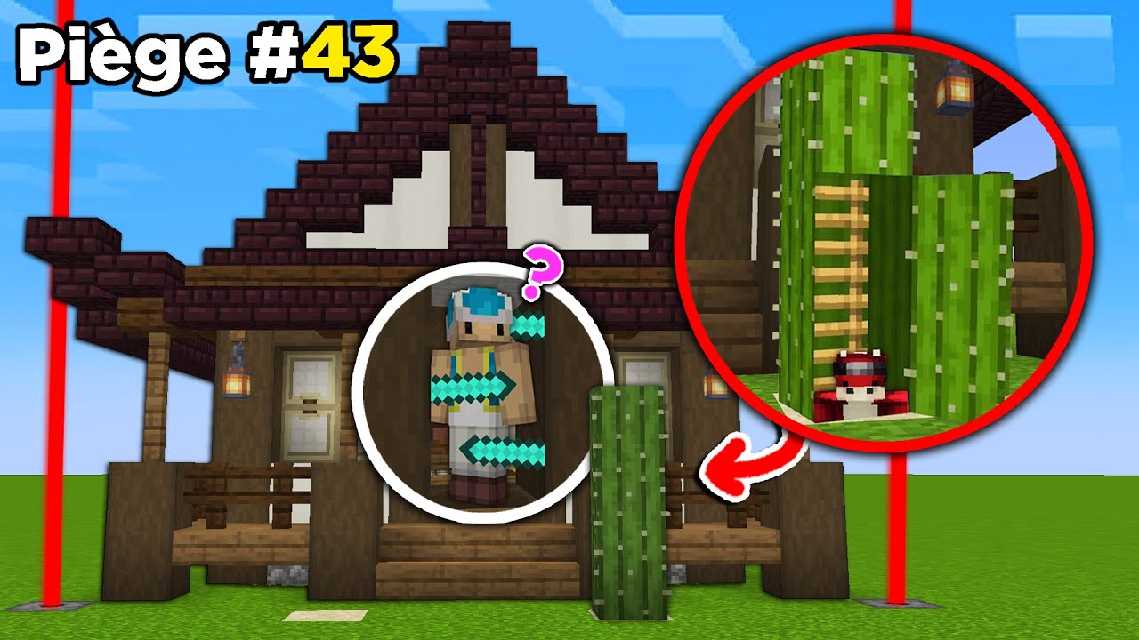 Les Meilleurs PIÈGES pour SÉCURISER sa Maison sur Minecraft.. (build