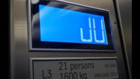 JU MODE! - Faulty Thyssenkrupp Evolution Blue Lift @ Boyd Orr Building, University of Glasgow