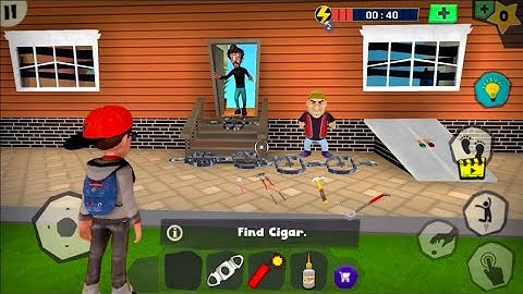 Scary robber home clash troll Lester with explosives, super funny (iOS, android)