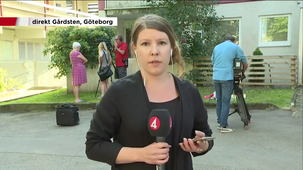 TV4Nyheterna på plats i Gårdsten - Nyheterna (TV4)