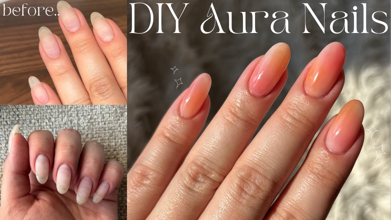 断捨離中 aura⋆nail DIY aura nails at home - YouTube