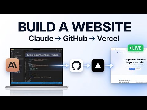 Build a Website with Claude AI in 10 Minutes | Claude + GitHub + Vercel (Beginner Guide)
