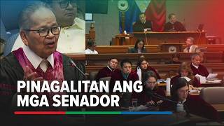 Panganiban sinermonan ang mga senador: 'Hustisya ang hinihingi ng taumbayan sa inyo!' | ABS-CBN News