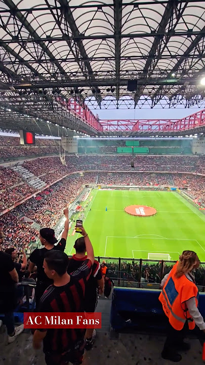 AC Milan Fans - San Siro #shorts #shortvideo #acmilan #fans#football #singing