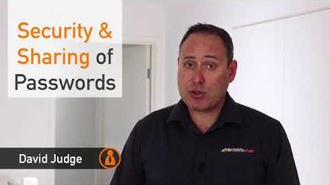 Security & Sharing Of Passwords