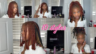 10 WAYS TO STYLE SHORT KNOTLESS BRAIDS