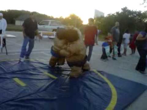 Brother & Sister Sumo Wrestling
