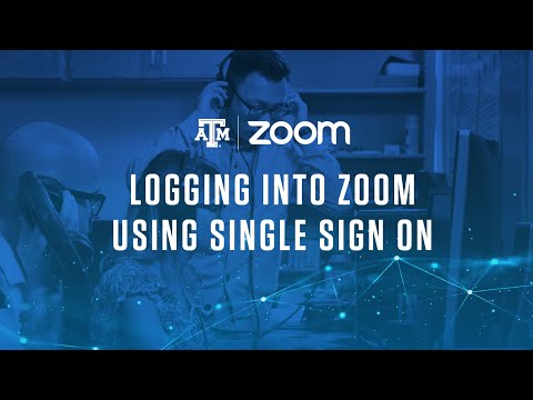 Logging into Zoom using Single Sign On