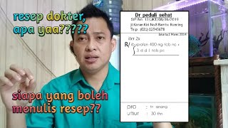 mengenal lebih dekat apa itu resep dokter