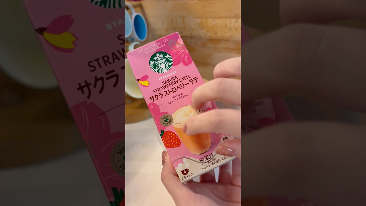 Sakura strawberry latte🌸🍓☕️ 