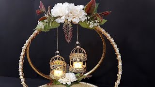 Engagement Ring Plate/Mirror Tray Decorations/Candle Holder Cage Mirror Tray Design/Ring Try Desing