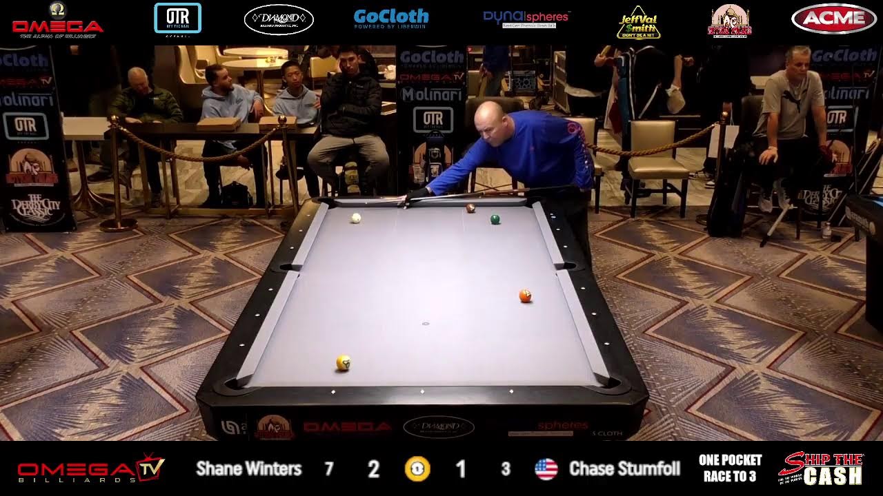 Shane Winters vs Chase Stumfoll | One Pocket Race to 3 (continued ...