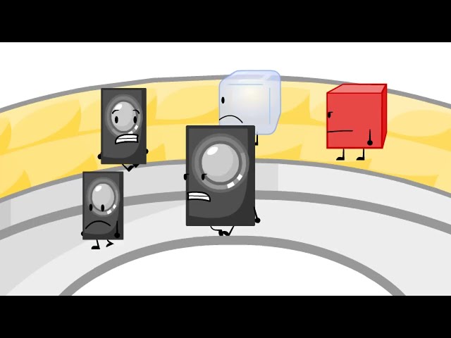 BFDI 10-5 but every 5 seconds something turns into the announcer class=