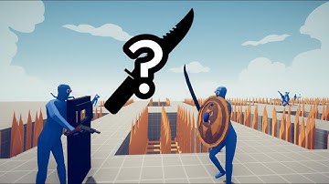 Random weapon Battle Royale on Pits with Spikes | TABS Totally Accurate Battle Simulator