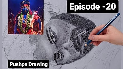 Allu Arjun Drawing( Part-1)| Where Is Pushpa | Pushpa 2-The  Rule | Dhruva art official | Episode 20